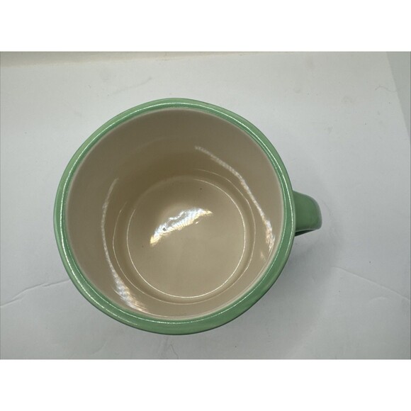 Anthropologie - Mint Green - Monogram Letter F Mug Coffee Cup Hand Painted Gift - Picture 2 of 4